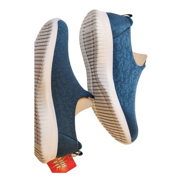 SKECHERS - 8.5W WOMENS ULTRA FLEX - PURE SPARK SLIP ON SHOES Blue Teal - Picture 7 of 13